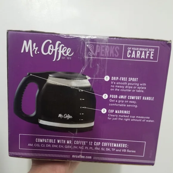 Mr. Coffee NIB 12 Cup replacement carafe - Picture 3 of 7